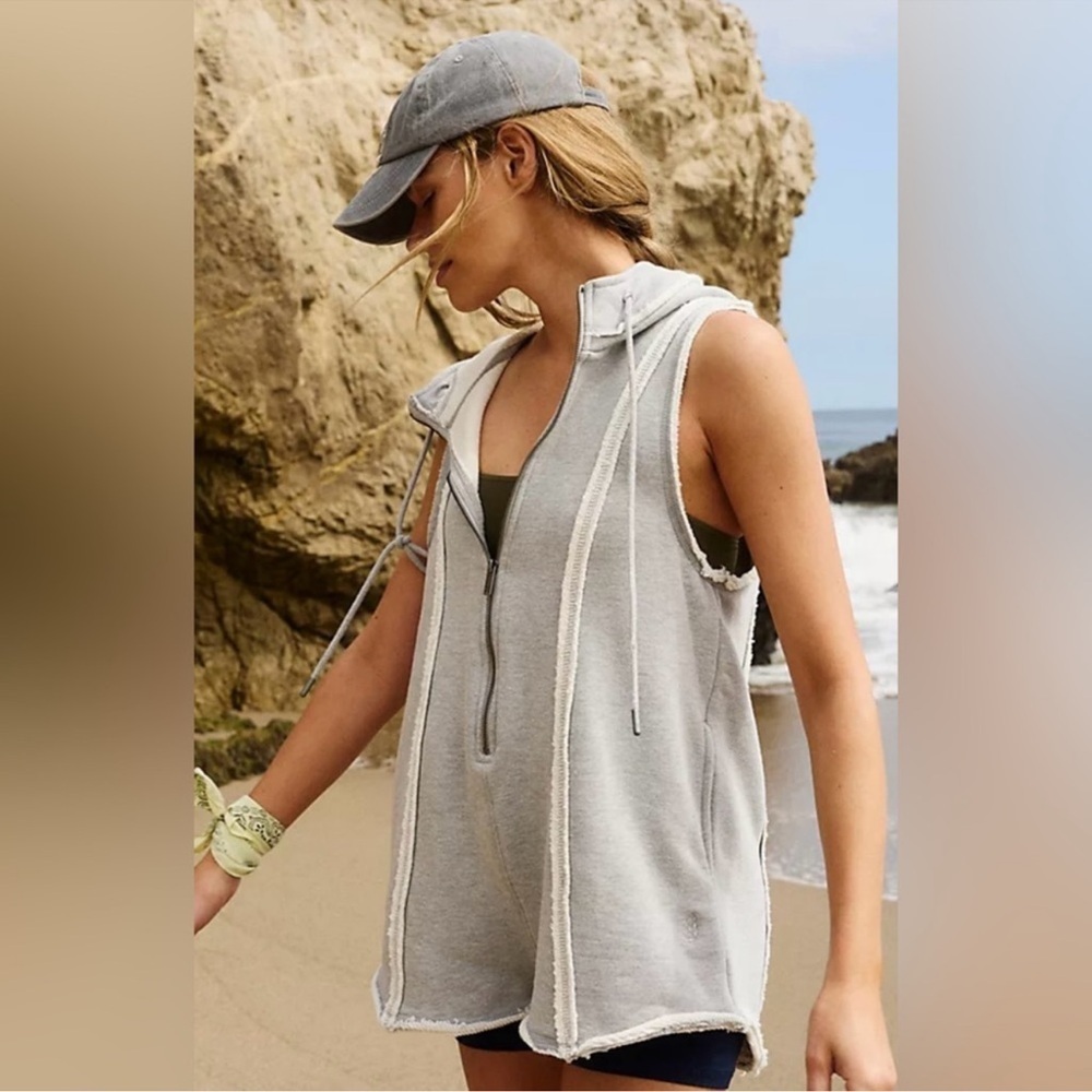 Free People Free Spirit Romper in Grey Extra Small NWT